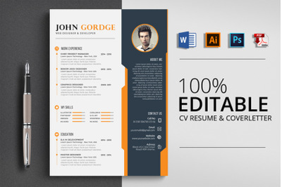 CV Resume Word Template