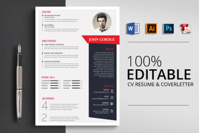 Job CV Resume Template