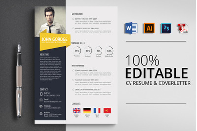 CV Resume Word Template