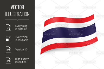 State flag of Thailand.