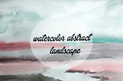 watercolor abstract landscape