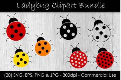 Ladybug SVG Bundle - Ladybug Vector Clip Art
