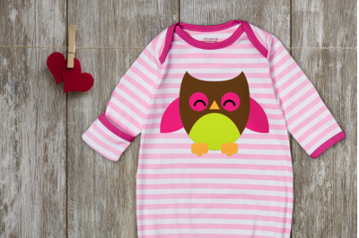 Chubby Owl | SVG | PNG | DXF