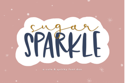 Sugar Sparkle - A Handwritten Font Duo