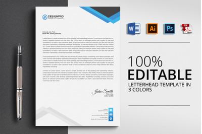 Creative Letterhead Word Template