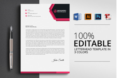 Professional Letterhead Word Template