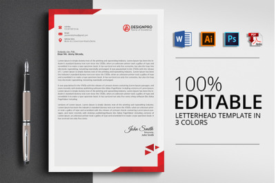 Creative Letterhead Word Template