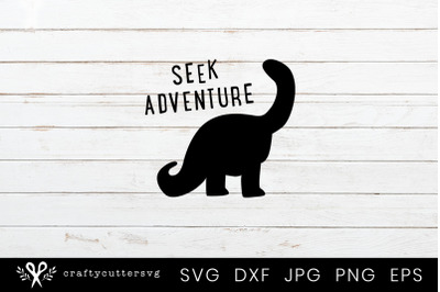 Seek Adventure Svg Cut File Dino Clipart