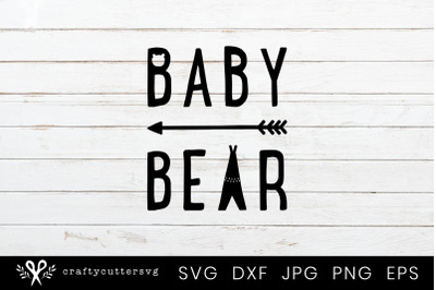 Baby Bear Toddler Svg Cut File Clipart