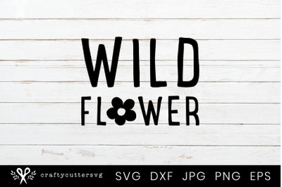 Wild Flower Svg Clipart Cutting Files