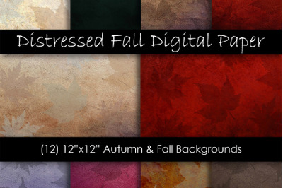 Distressed Fall Textures - Fall and Autumn Backgrounds