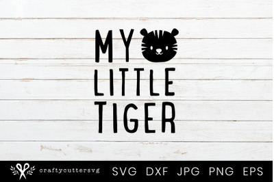 My Little Tiger Svg Clipart Cutting Files