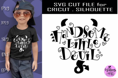 Handsome little devil svg, halloween svg