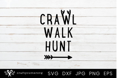 Craw Walk Hunt Svg Cut File Arrow Clipart