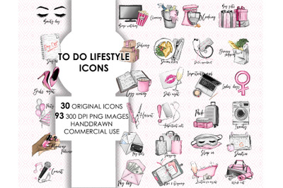 To do fashion printable planner stickers