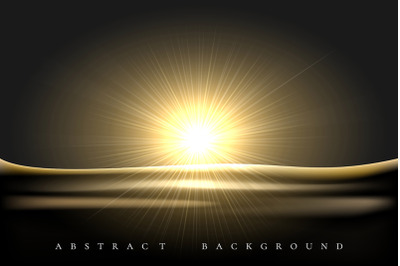 Realistic Shining Star Abstract background. Vector illustration