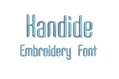 Kandide 15 sizes embroidery font