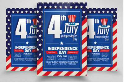 4th July Celebration Day Flyer Template