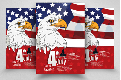 July 4 Independence Day Flyer Template