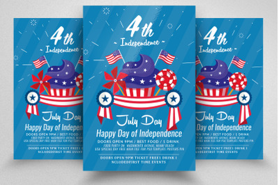 July 4 Independence Day Flyer Template