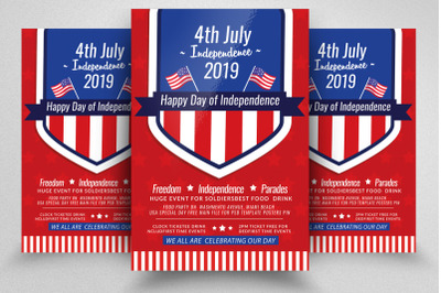 July 4 Independence Day Flyer Template