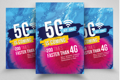 5g Is Coming Flyer Template