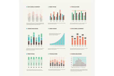 Infographic. Workflow layout marketing diagram. Statistic charts and s