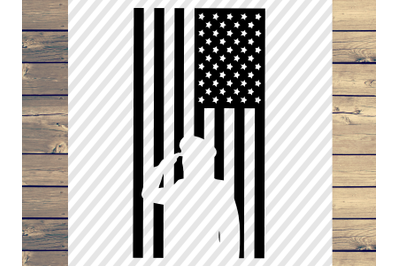 Salute American Flag SVG Cut File