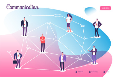 Network connecting professional people. Global communication teamwork