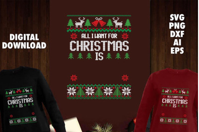 Editable Christmas Template Transparent SVG