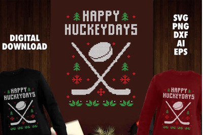 Happy Hockeydays Transparent SVG