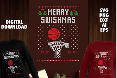 Merry Swishmas Transparent SVG