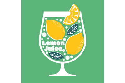 Lemon background. Summer exotic and tropic juice lemonade vector vinta