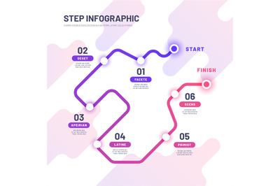 Road map infographic. Journey way and travel, trip abstract graph. Bus