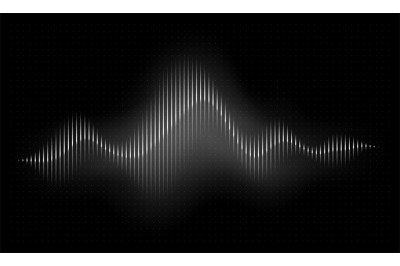 Sound wave. Abstract music pulse background. Audio voice rhythm radi w