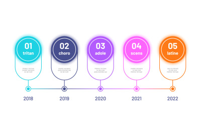 Timeline infograph. Business workflow diagram, process flowchart with