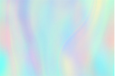 Rainbow texture. Hologram foil iridescent background. Pastel fantasy u