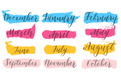 Name types of months