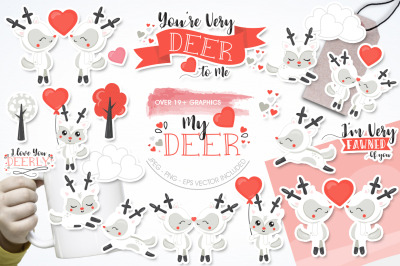 My Deer graphic and illustration