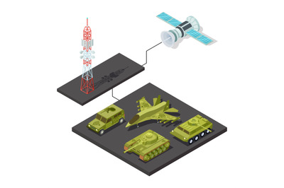 Remote control of military equipment with wi-fi