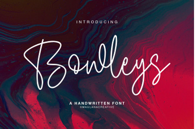 Bowleys Typeface