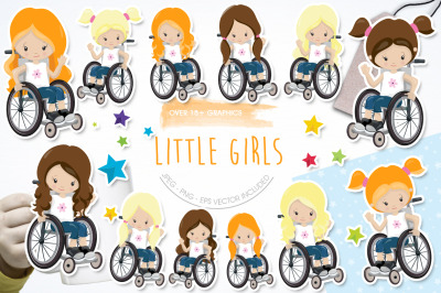 Little Girls graphic and illustration