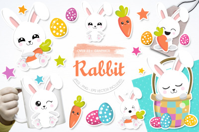 Rabbit graphic and illustration