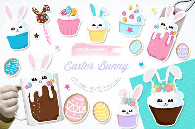 Easter Bunny graphic ang illustration