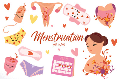 Menstruation. Gynecology. Female