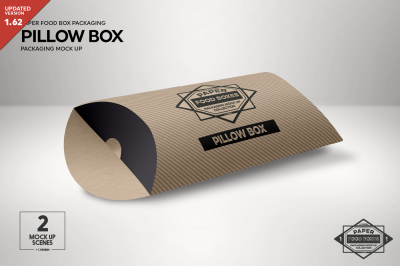 Download Pillow Box Packaging MockUp PSD Mockup Template - Amazing ...
