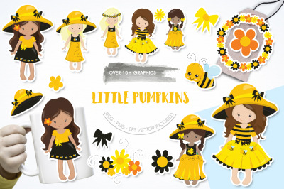 Little Pumpkins graphic and illustration