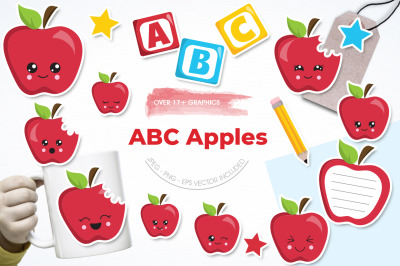 ABC Apple graphic and illustration