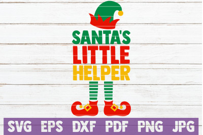 Santa&#039;s Little Helper SVG Cut File