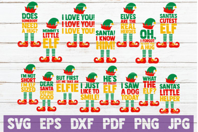 Elf Quotes SVG Bundle | SVG Cut Files